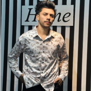 white print shirt