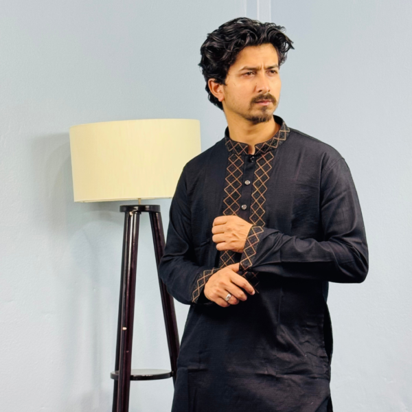 Pakistani Premium Panjabi (Black)