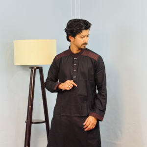 Pakistani premium Panjabi(Black)