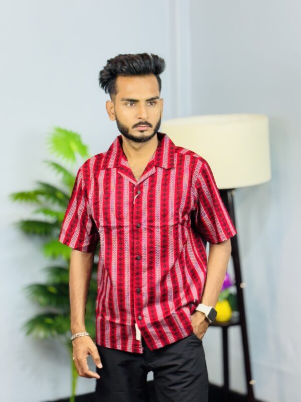 Half print shirt for men